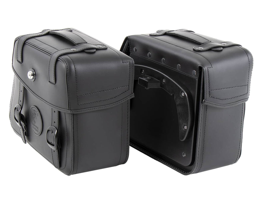 Motorradtasche [Hepco & Becker] - Ledertaschensatz Rugged 21 L- schwarz – C-Bow