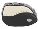 Motorradtasche [Hepco & Becker] - Leder Ivory links – Rohrpacktaschenhalter