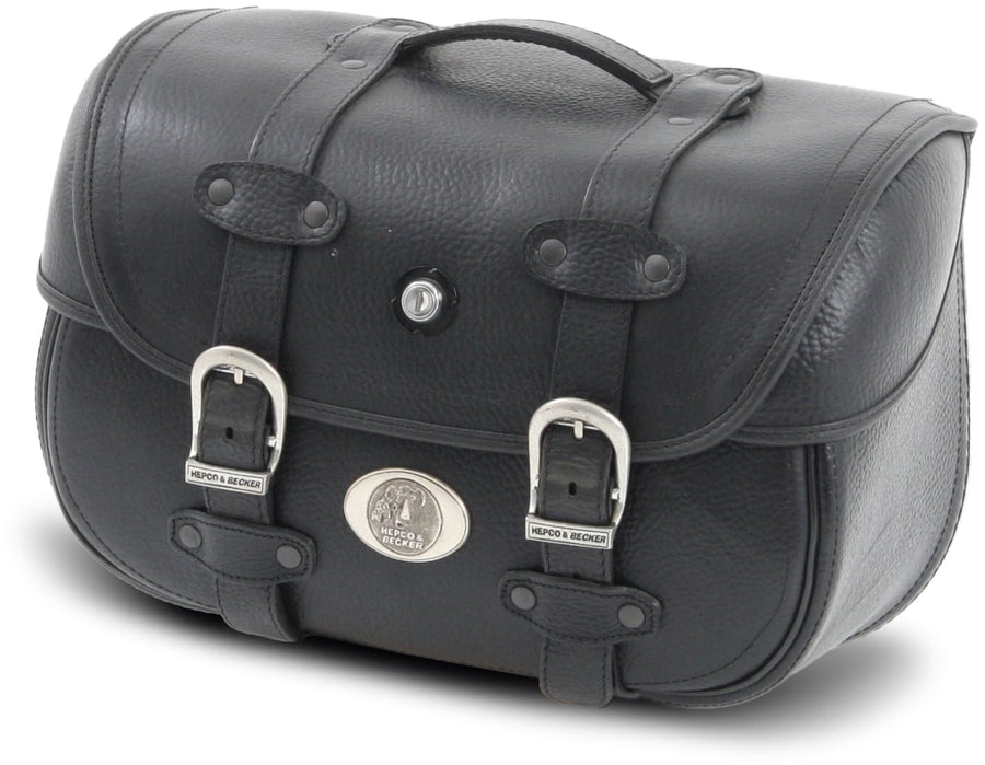 Motorradtasche [Hepco & Becker] - Leder Liberty Big – Rohrpacktaschenhalter