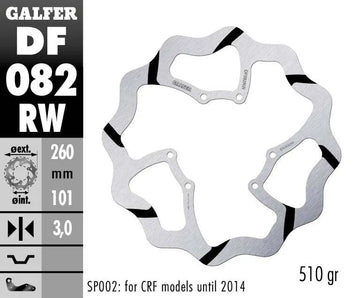 Red Moto CRF 450 RX Supermoto [2017-2018, 2020] - Disque de frein Oversize Wave® - photo 2