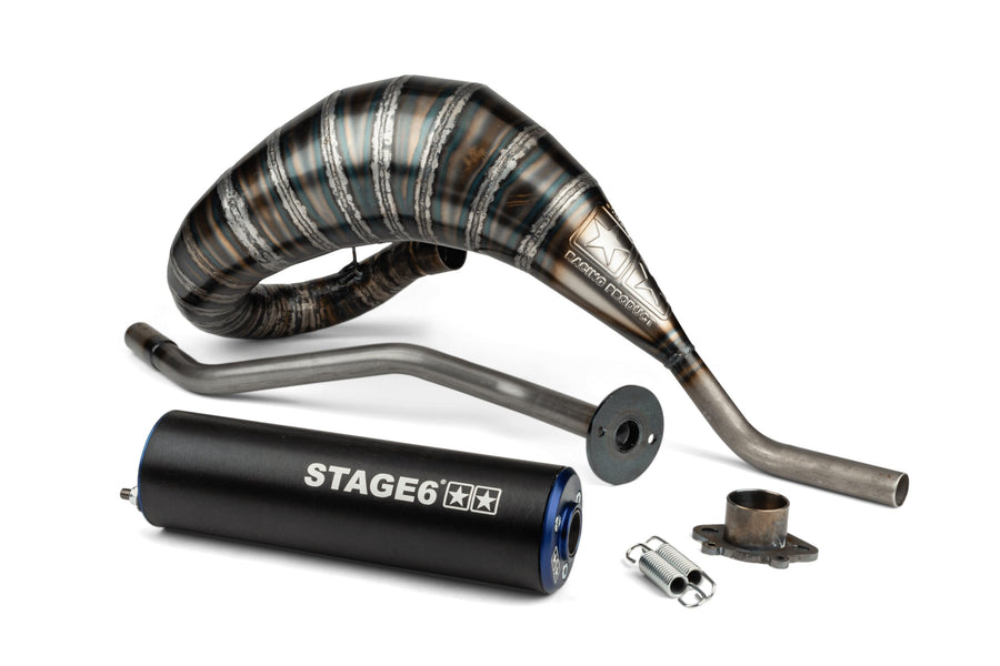 Aprilia SX Factory 50 2T - exhaust 80 - 90 blue / black
