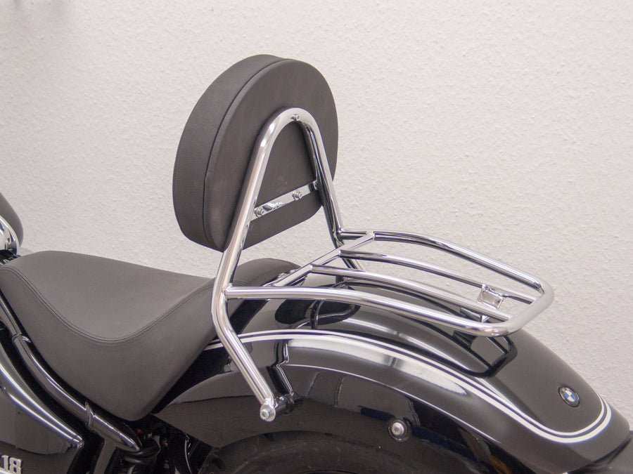 BMW R 18 (OL11) 2021- [2021] - Bar sissy conducteur avec un grand oreiller arrondé et porte-bagages