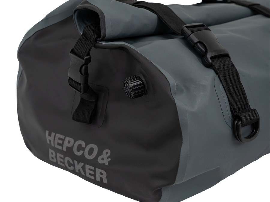 Motorradtasche [Hepco & Becker] - Drybrid Bag 30L Motorrad Gepäckrolle wasserdicht – Gurtbefestigung