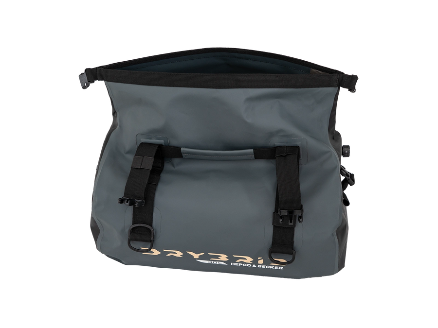 Motorradtasche [Hepco & Becker] - Drybrid Bag 30L Motorrad Gepäckrolle wasserdicht – Gurtbefestigung