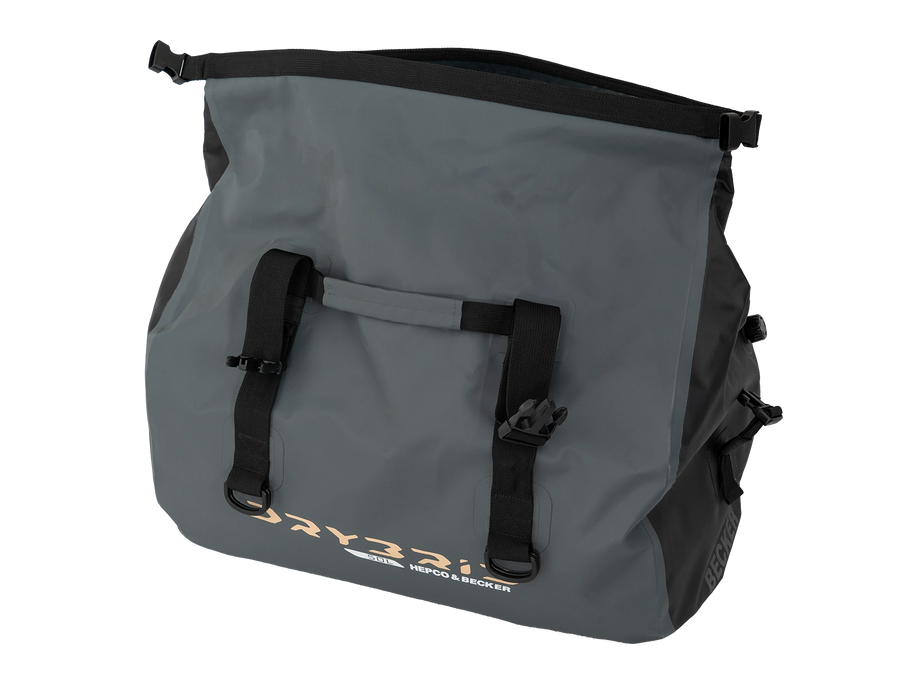 Motorradtasche [Hepco & Becker] - Drybrid Bag 50L Motorrad Gepäckrolle wasserdicht – Gurtbefestigung