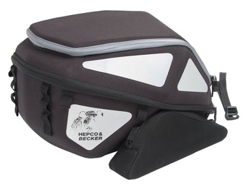 Hecktasche [Hepco & Becker] - Royster Rearbag Hecktasche mit Gurtbefestigung - schwarz/grau – Sportrack
