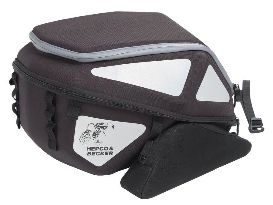 Hecktasche [Hepco & Becker] - Royster Rearbag Hecktasche mit Gurtbefestigung - schwarz/grau – Sportrack