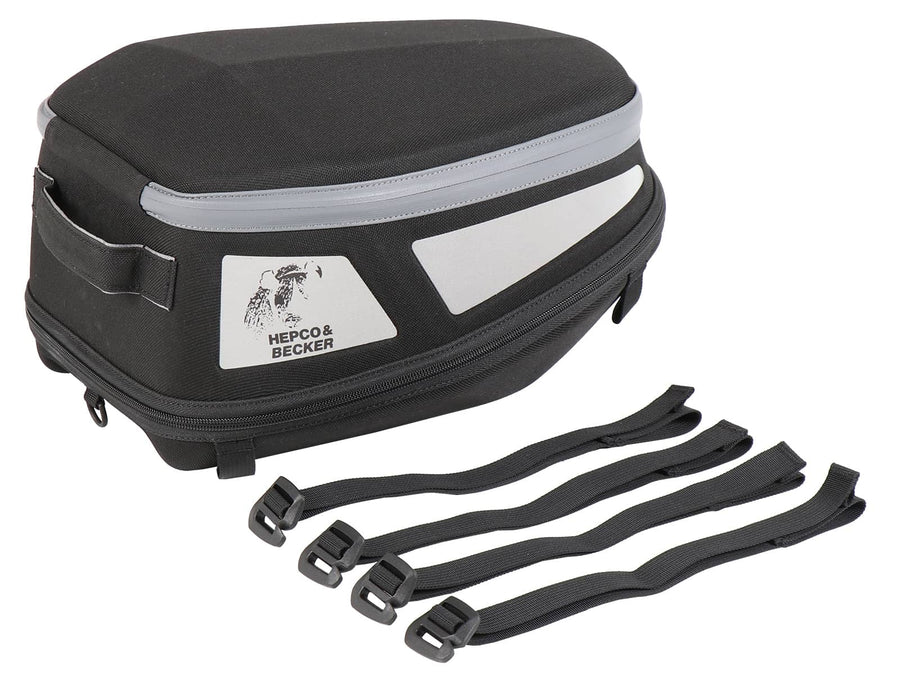 Hecktasche [Hepco & Becker] - Royster Rearbag Sport Hecktasche mit Gurtbefestigung - schwarz/grau – Sportrack