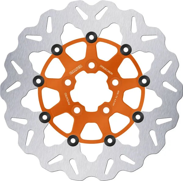 Harley-Davidson XL 1200 T Super Low [2015-2016] - Disque de frein Wave® - surface: orange, argent - photo 2