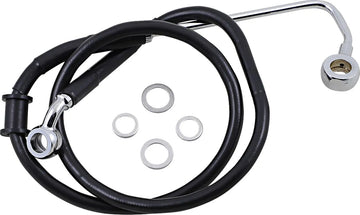 harley davidson fxsb [DRAG SPECIALTIES] - Conduite de frein rallongée en acier inoxydable