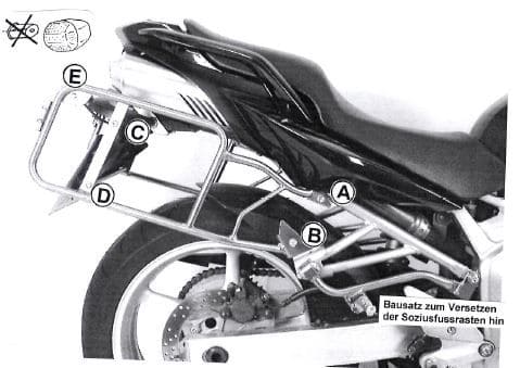 Yamaha FZ 6 [2004-2006] - Carrier de valise