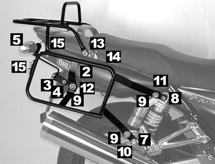 Yamaha XJR 1300 [2007-2014] -Chepte Carrier Lock-it