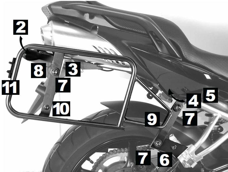 Yamaha FZ 6 [2007-2009] -LOCK-IT CASE CARER
