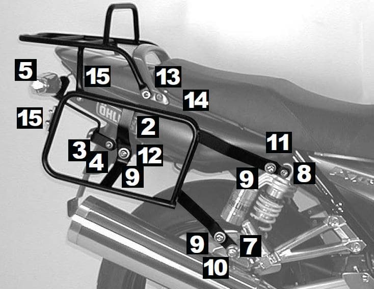 Yamaha XJR 1300 [2004-2006] - Lock-it du transporteur