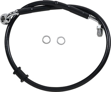 harley davidson flde [DRAG SPECIALTIES] – Verlängerte Edelstahl-Bremsleitung - 0