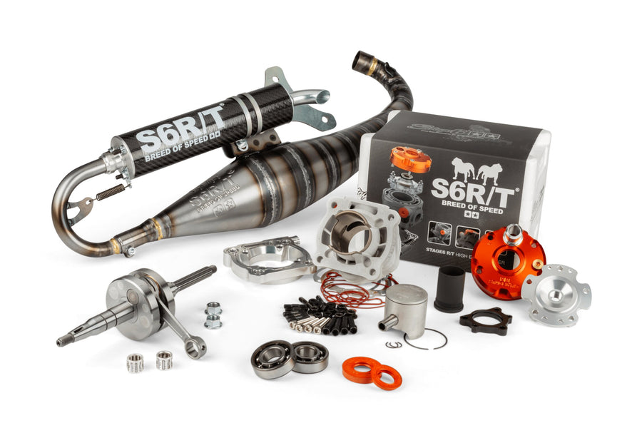 Aprilia SR Netscaper 50 2T LC - kit tuning R/T pot d'échappement cylindre 70cc
