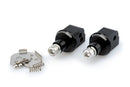 HONDA NX 500 [2025] – Adapter Beifahrer Fußrasten- Gummipad – Schwarz-1