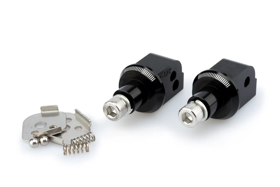 HONDA NX 500 [2025] – Adapter Beifahrer Fußrasten- Gummipad – Schwarz