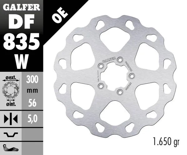 Harley-Davidson XL 1200 T Sportster Superlow [2019, 2020] - Disque de frein Wave® - surface : argent, acier inoxydable - photo 4