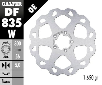 Harley-Davidson XL 1200 C Sportster Custom [2020] - Wave® Bremsscheibe – Oberfläche: Silber, Edelstahl – Bild 2