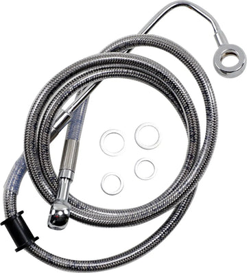 harley davidson flstc [DRAG SPECIALTIES] - Conduite de frein rallongée en acier inoxydable