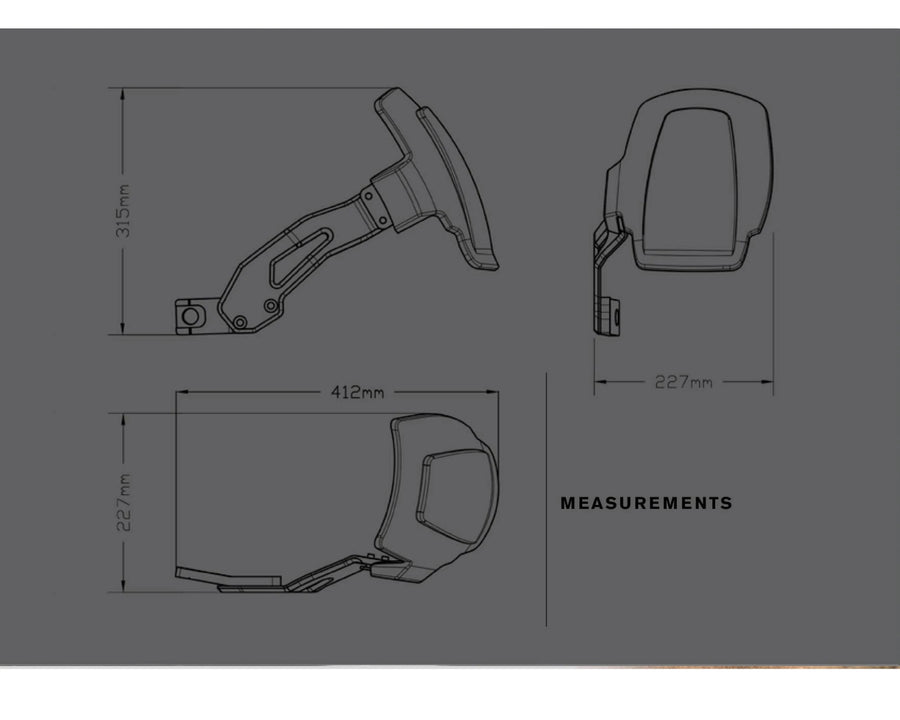 BMW F 750 GS [2024] – Garde-boue à bras oscillant simple – Noir mat