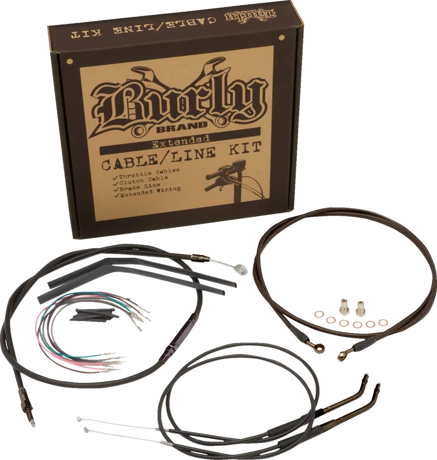 Harley Davidson Sportster 883 Iron XL [BURLY BRAND] – Jail Bar Cable Set