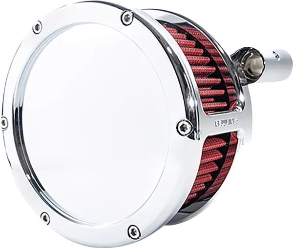 Harley-Davidson Flht 1340 Electra Glide Standard [1995] - Kit filtro aria BA - Superficie: cromato, rosso - Immagine 2