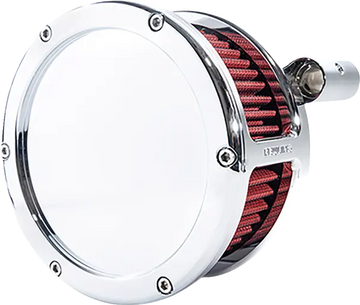 Harley-Davidson Flht 1340 Electra Glide Standard [1995] - BA air filter kit - Surface: Chrome-plated, Red - Image 2