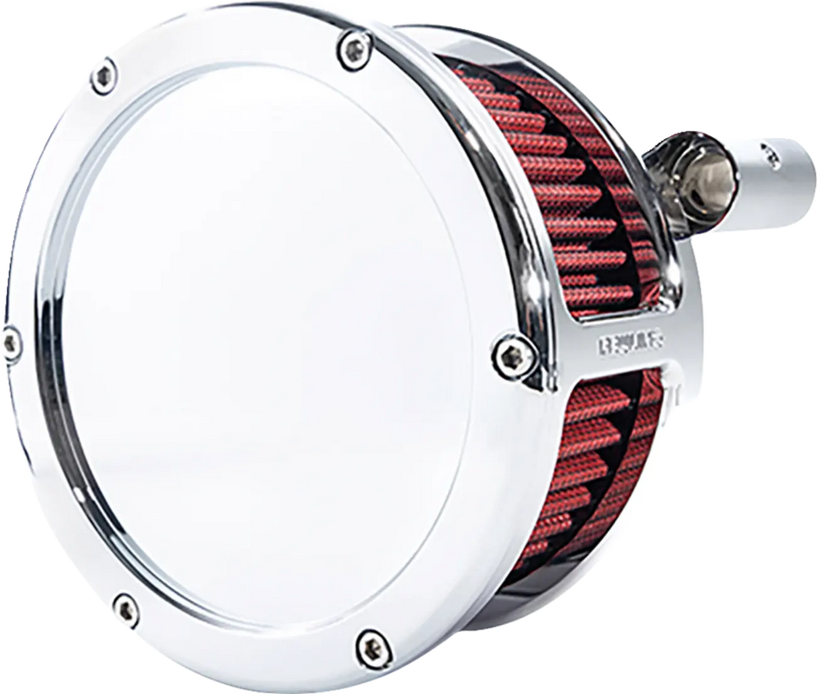 Harley-Davidson FLHTCUI 1340 EFI Electra Glide Ultra Classic Special Anniversary Edition [1995] - Kit filtro aria BA - Superficie: cromo, rosso - Immagine 1