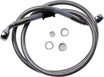Harley Davidson Softail Street Bob FXBB [DRAG SPECIALTIES] - Kit de conduites de frein en acier inoxydable