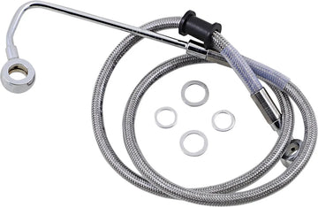harley davidson fxsb [DRAG SPECIALTIES] - Conduite de frein rallongée en acier inoxydable - 0