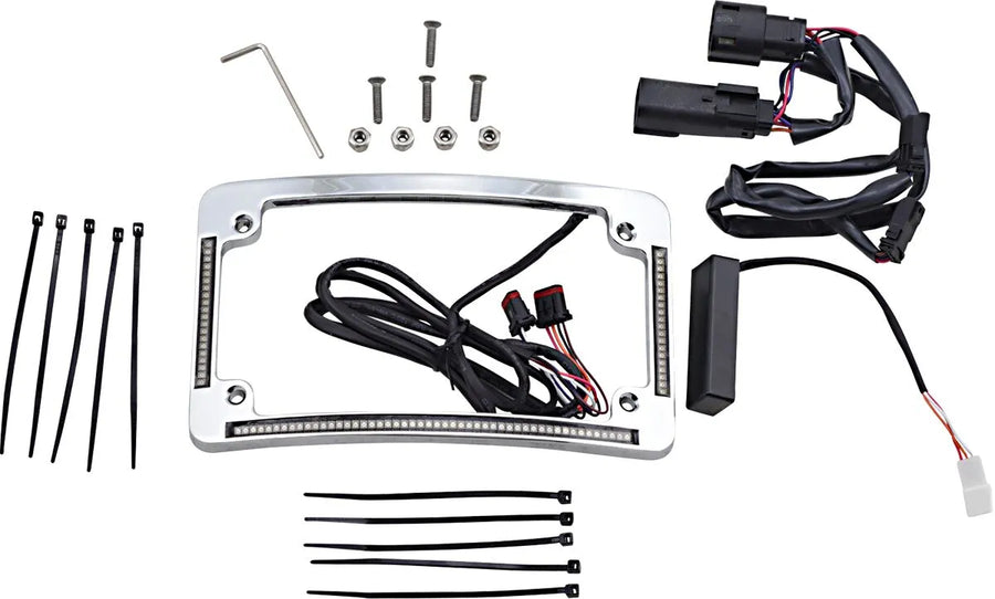 harley davidson flhr [CUSTOM DYNAMICS] – Cadre de plaque d'immatriculation à rayon LED