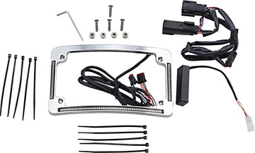 harley davidson fltruse [CUSTOM DYNAMICS] – Cadre de plaque d'immatriculation à rayon LED