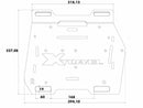 Motorradtasche [Hepco & Becker] - Xtravel Basic Ersatzhalteplatte rechts – Universell
