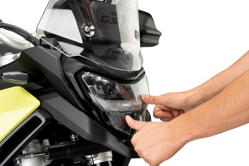 BMW F 900 GS [2025] – Protezione fari aderenti – Trasparente