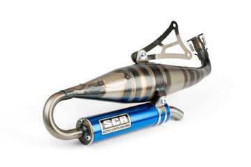 Aprilia SR Netscaper 50 2T LC - Scarico Handmade 70 blu