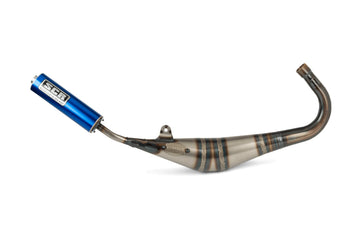 Beta RR SM 50 2T - Pot d'échappement Handmade 50-70 bleu