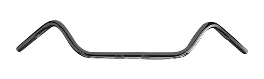 Driver motociclistico Ø 25 - Rubsta per Chopper e Cruiser largo 885 mm, nero