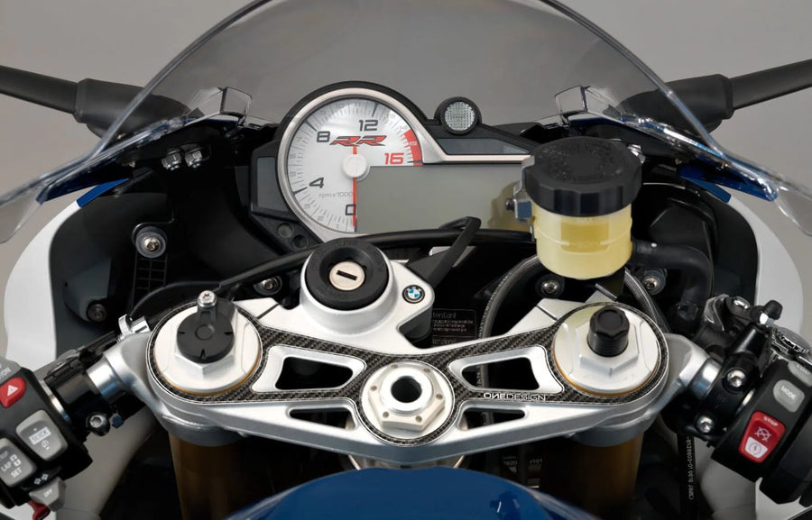 BMW S 1000 RR [ONEDESIGN] – vista dettagliata del cuscinetto di protezione della tripla pinza