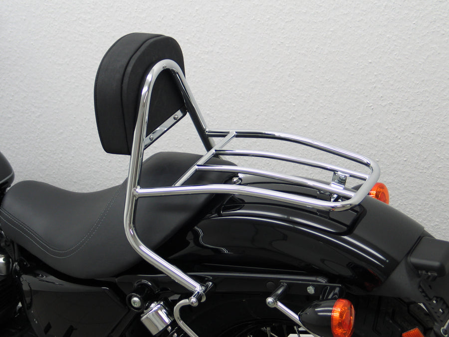 Harley Davidson Sportser Evo 883/1200 (Custom [2004-2020] - Driver Sissy Bar con cuscini e portapacchi