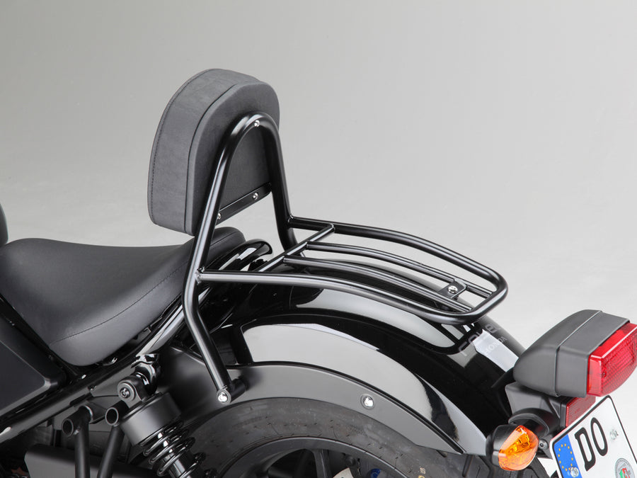 Honda CMX 500 Rebel (PC56A) 2017- [2017] - bar con sissy con cuscinetti e portapacchi, nero