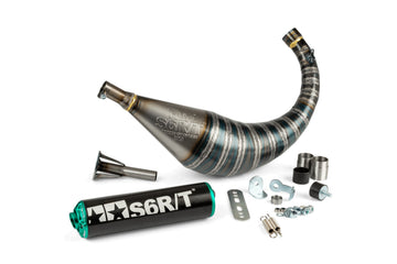 Fantic XE 50 2T - Auspuff R/T 70 - 80 Schwarz / Türkis