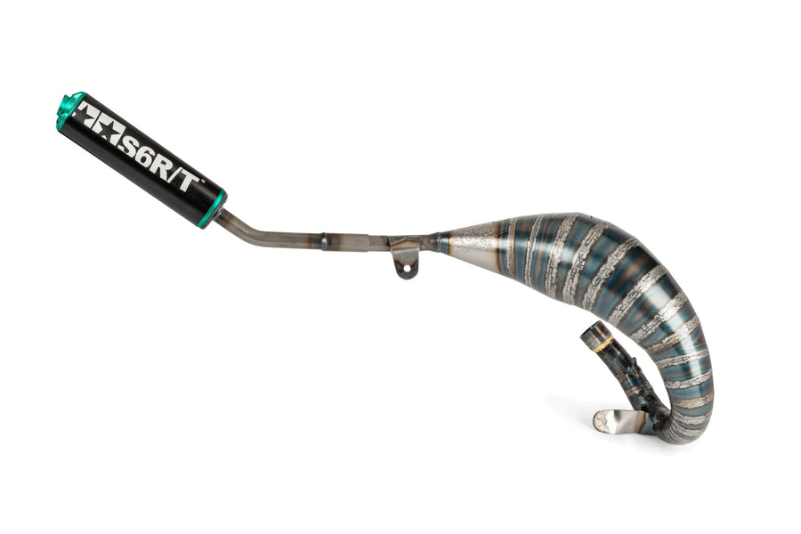 Beta RR SM 50 2T - Pot d'échappement R/T 70-80 Noir / Turquoise