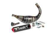 Beta RR Enduro 50 2T - Auspuff R/T 80–90 Schwarz / Rot