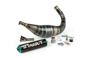 Beta RR Enduro 50 2T - Exhaust R/T 90-100 Black/Turquoise