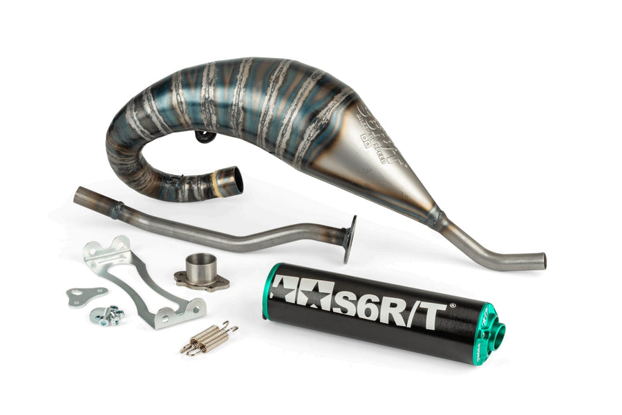 Aprilia RX 50 2T D50B1 [2006–] - Exhaust R/T High Black Turquoise