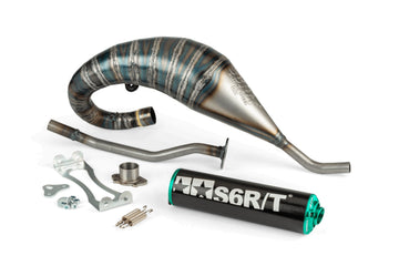 Aprilia SX SM 50 2T D50B0 [2007–] - Pot d'échappement R/T High Noir Turquoise