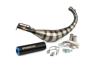 Peugeot XPS-Street EVO2 50 2T AM6 - Auspuff Streetrace 80-90 Blau