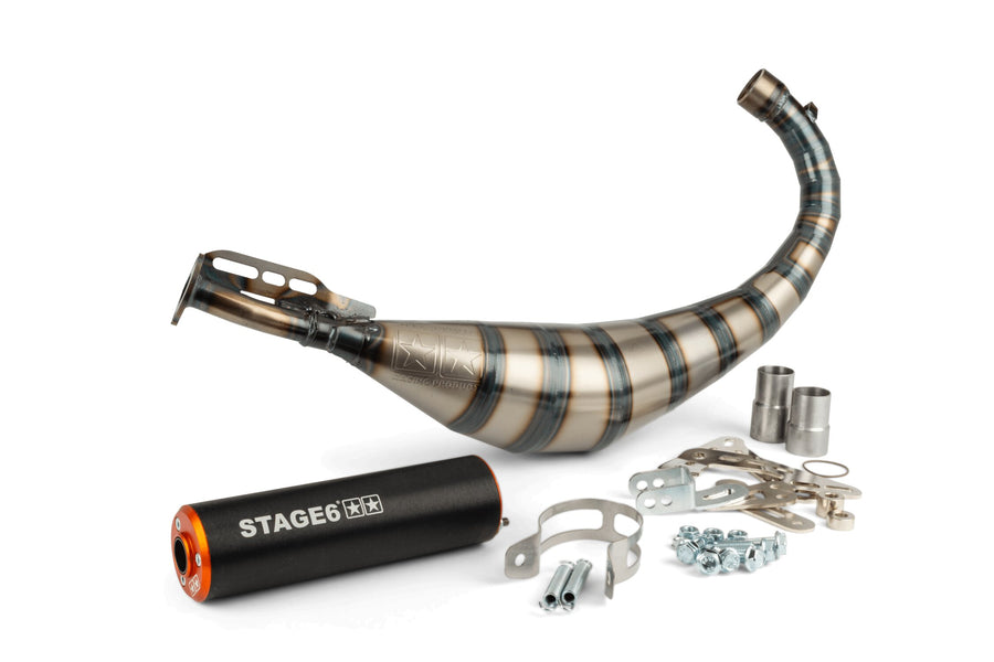 Beta RR Track 50 2T - Exhaust Streetrace 80-90 Orange Black